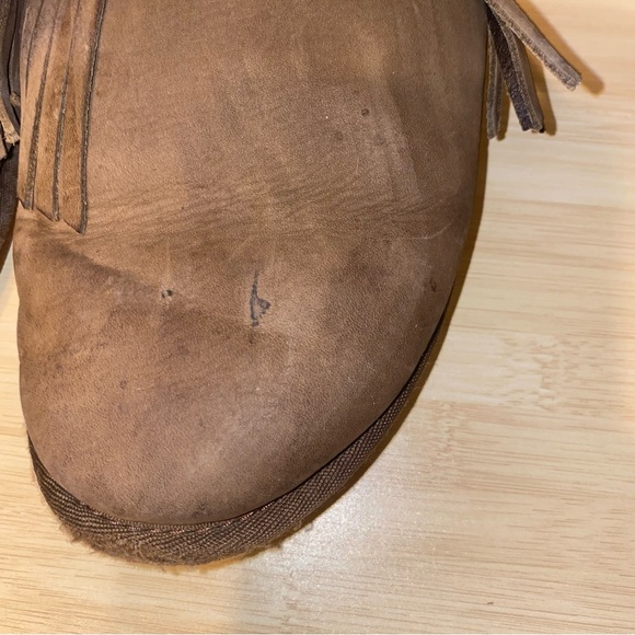 UGG Amarina Fringe Nubuck Suede Wool Slippers Shoes Women’s Size 7 - Picture 14 of 14